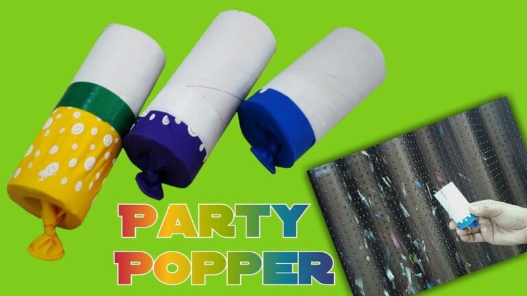 Crafting Fun: DIY Party Poppers Using Cardboard Paper Only